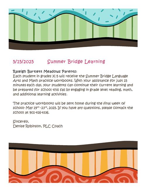 Summer Bridge Learning 